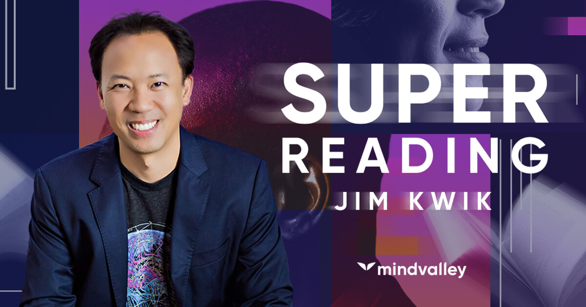 Portada oficial del programa Super Reading de Jim Kwik (Mindvalley)